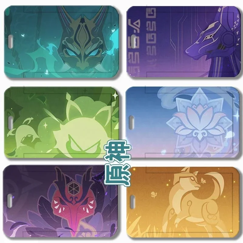 Genshin Impact Lynette 54 Ruoli Pittura Astratta Porta Carte Di Credito Retrattile Porta Carte Di Credito Porta Carte Di Credito Per Autobus