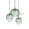 Nordic Glass Pendant Light Green Leaf Pattern Lighting For Living Room Dining Room Hotel Study Bedroom Indoor Decorative Fixture 4