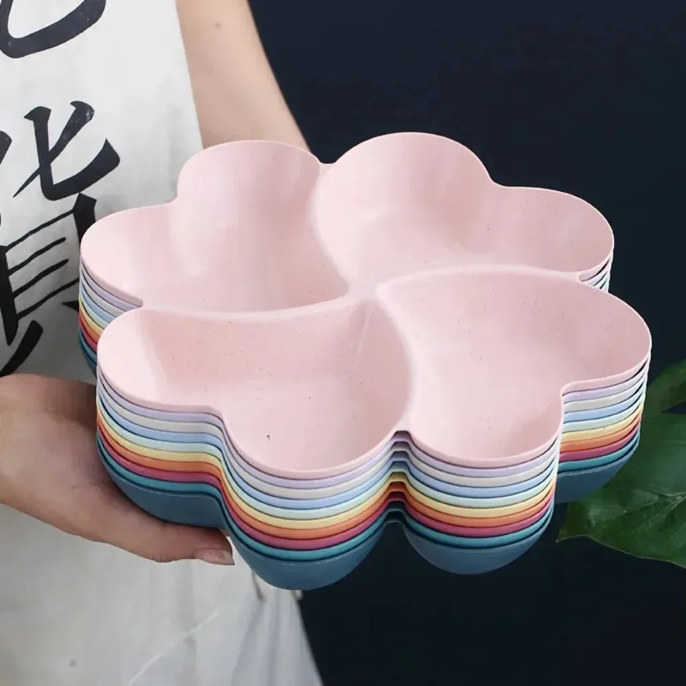 Kitchen Food Storage Tray Nut Platter Candy Snacks Server Dish Divided Dried Fruit Snacks Plate Appetizer Serving Platter 1Pc
