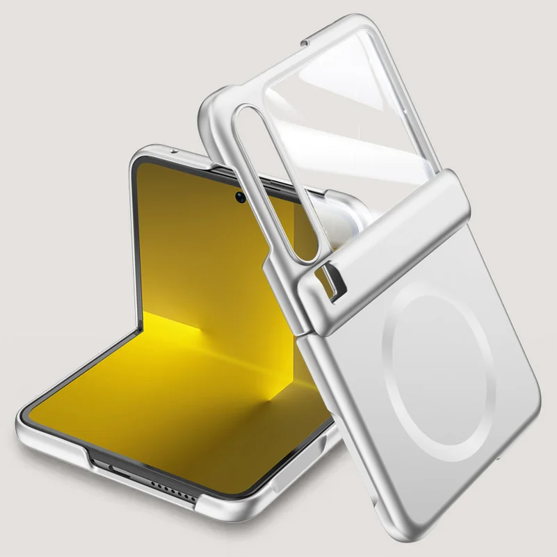 Magnetic Ring Protective Case with Tempered Glass Film and Full Camera Protection