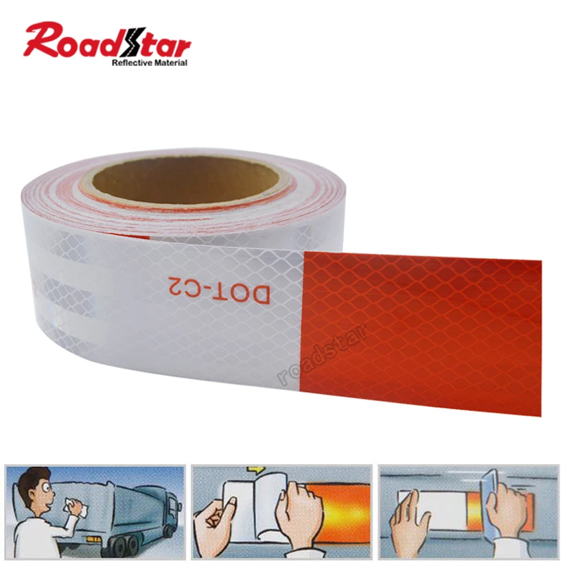 Roadstar 5cmX5m фотоотражающая