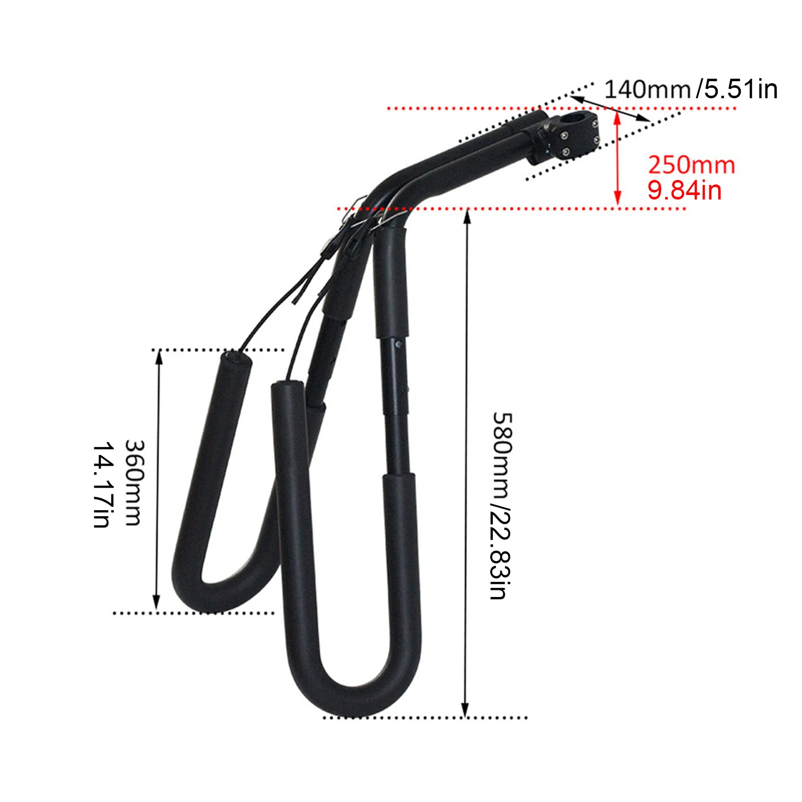 

Water Sports Surfboard Stand Shortboard 20.3cm Height Aluminum Alloy+Foam Cotton Black/Green Rack 1 Pair Bicycle