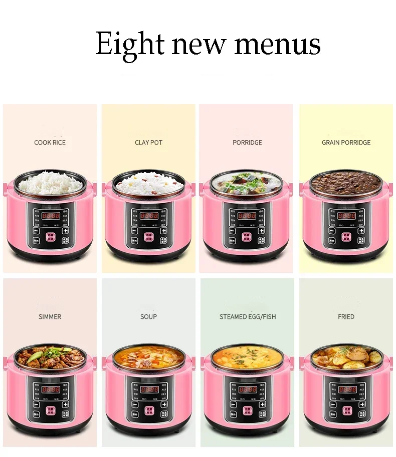 Description Picture 6 of item2L Smart Electric Rice Cooker Intelligent Automatic Kitchen Cooker Portable Preservation Rice Cooking Machin Multicooker