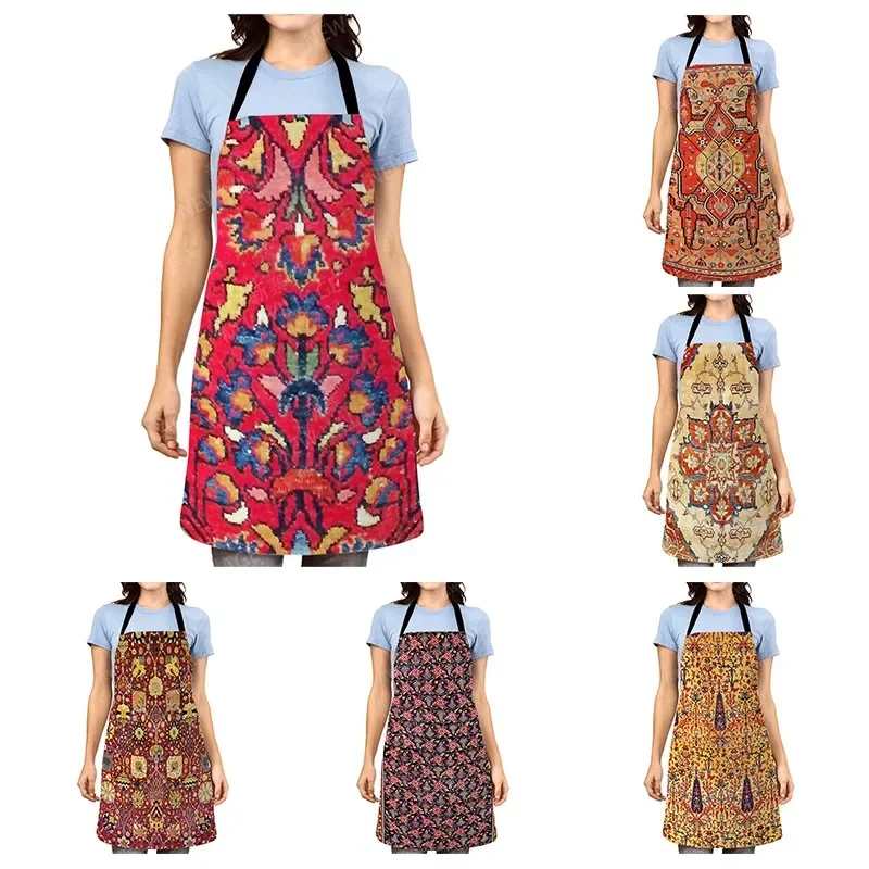 

Aesthetic Women kitchen apron original Children Waterproof girl custom man waiter work apron oil proof Morocco vintage Persia
