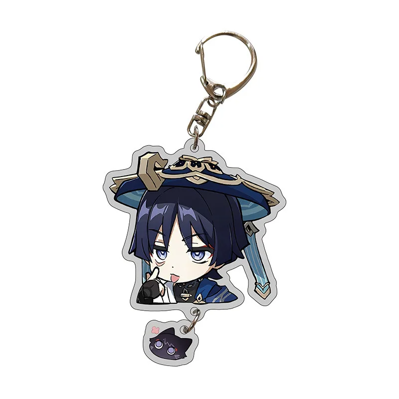 Anime Character Keychain Pendant and Badge - Game Impact Collection