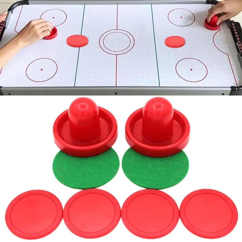 Plastic Air Hockey Table Accessories Red 76mm Strikers