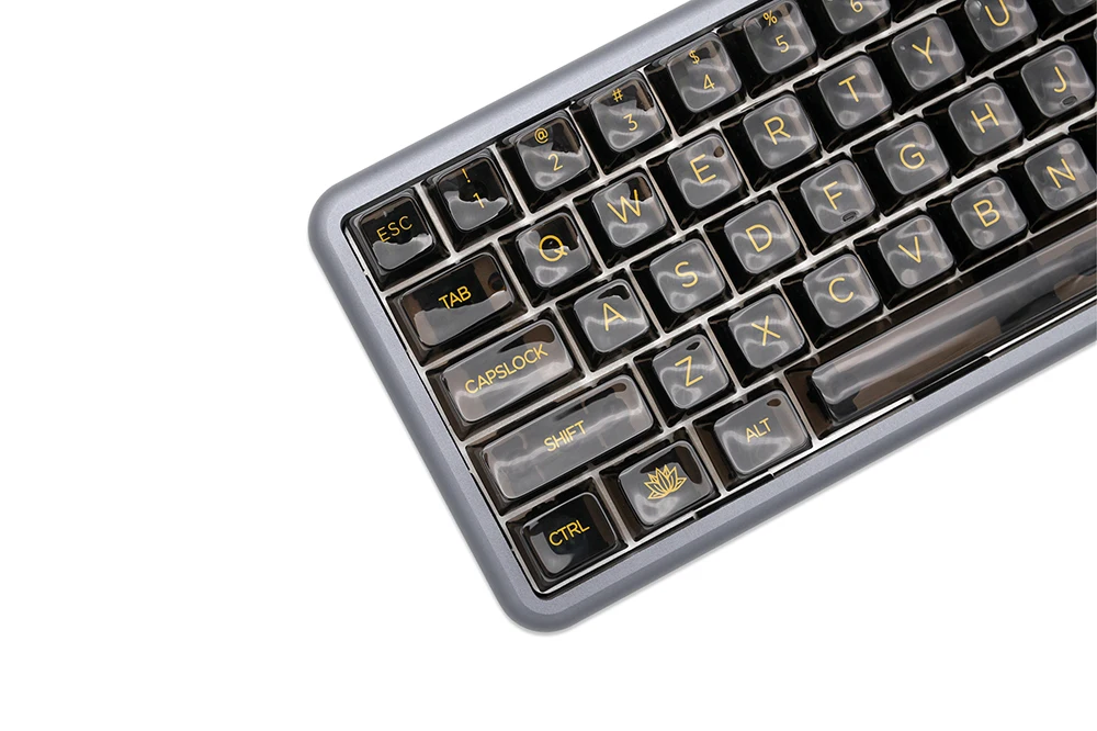 ABS transparente grosso para teclado, gh60 Poker