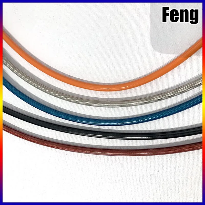 Motorcycle Brake Hose Lengh 400mm-1500mm Hydraulic Brake Hose Universal Brake Hose Line Steel Cable Banjo Head Both Sides 28 &deg; For Motorcycle