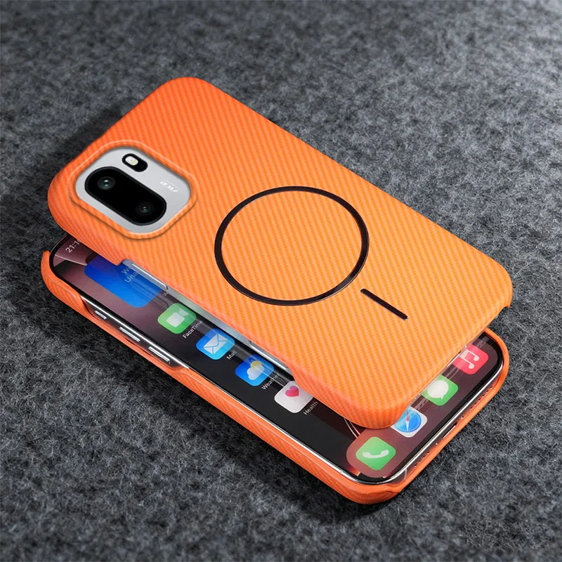 Kevlar Magnetic Frosted PC Shockproof Bumper Case