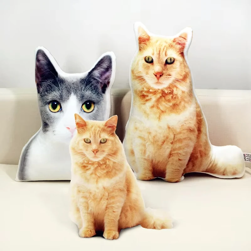 New Photo Customization pet dog cushion Pet Plush Pillows Stuffed Animal Cat Pillow Sofa Car Decorative Personalized birthday gift