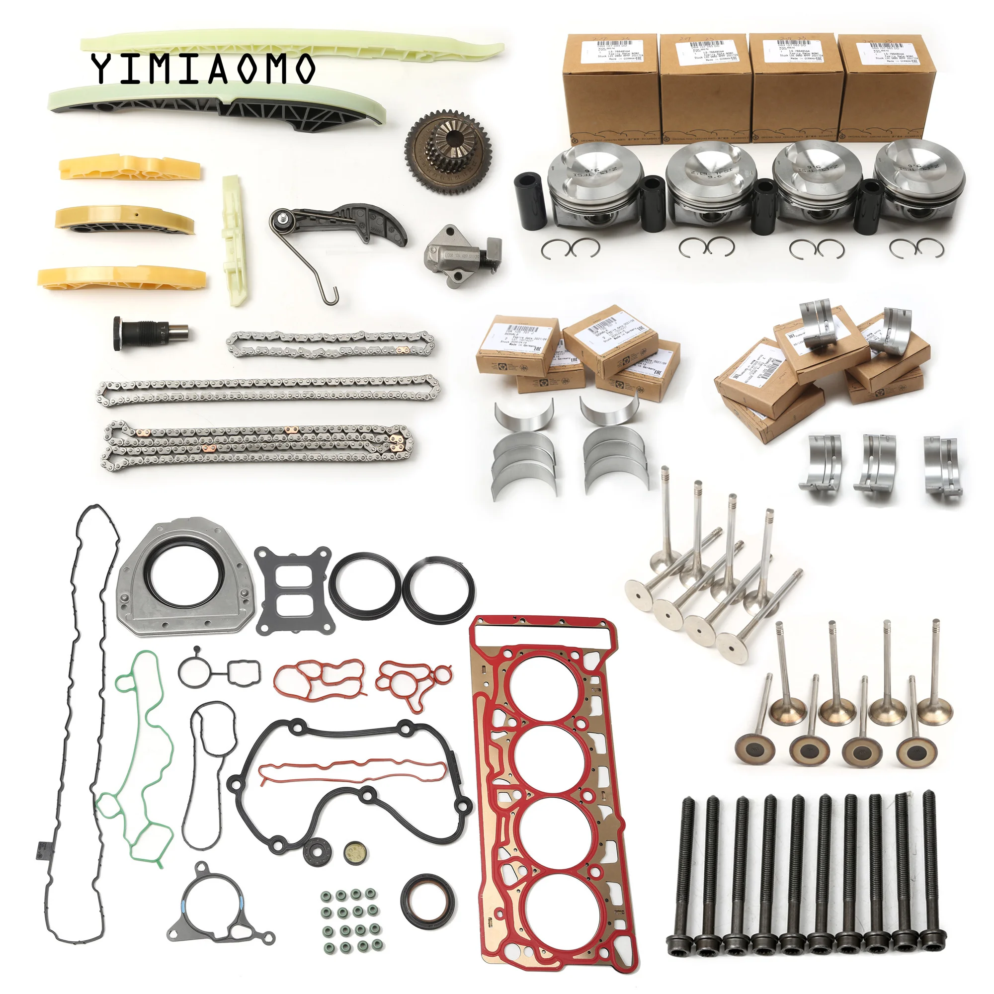 Car Engine Overhaul Kit Piston Gasket Bearing Shaft Shoe Timing STD EA888 MK2 2.0T For SKODA PORSCHE MACAN CUPRA
