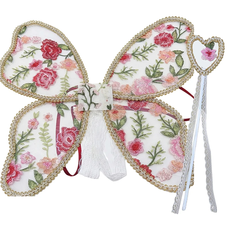 Children's Enchanted Fairy Wings and Wand Set