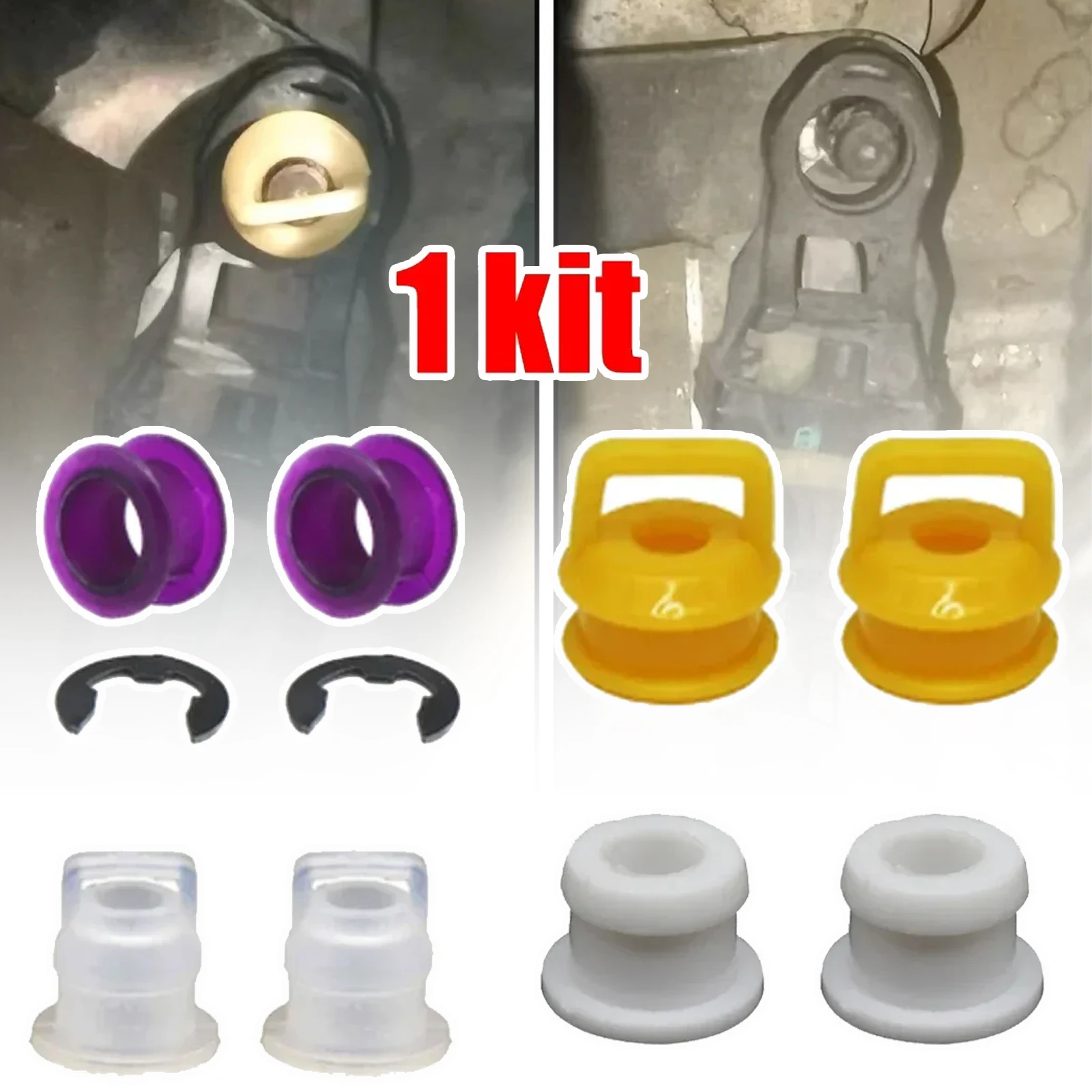 8pcsAutomaticManualGearShiftLeverLinkageShifterBushingSleeve