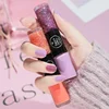 Two-color Double-headed Nail Polish No Bake Quick Dry Waterproof Lasting Non-peel Oily With 3D Sequins Nail Art Portable Compact 4
