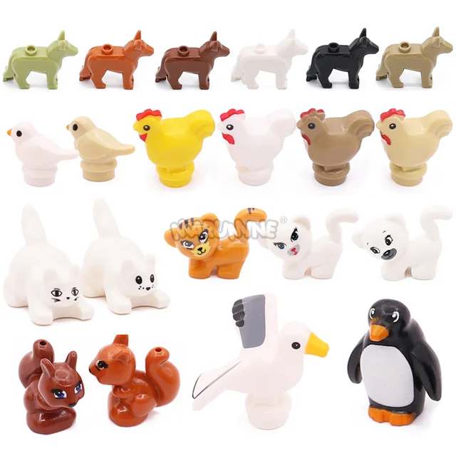 Marumine Animal Parts Building Blocks Squirrel 20PCS Compatible with 11568  DIY MOC Brick Forest Animals & Nature Accessories 5