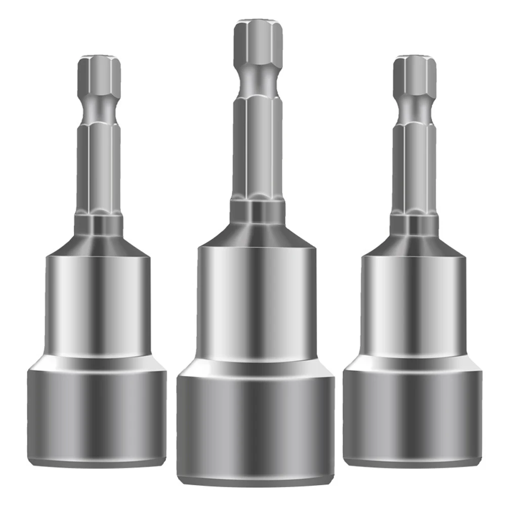 Magnetic Impact Socket Nut Screwdriver 1/4 Hex Key Set Drill Bit Adapter for Power Drills