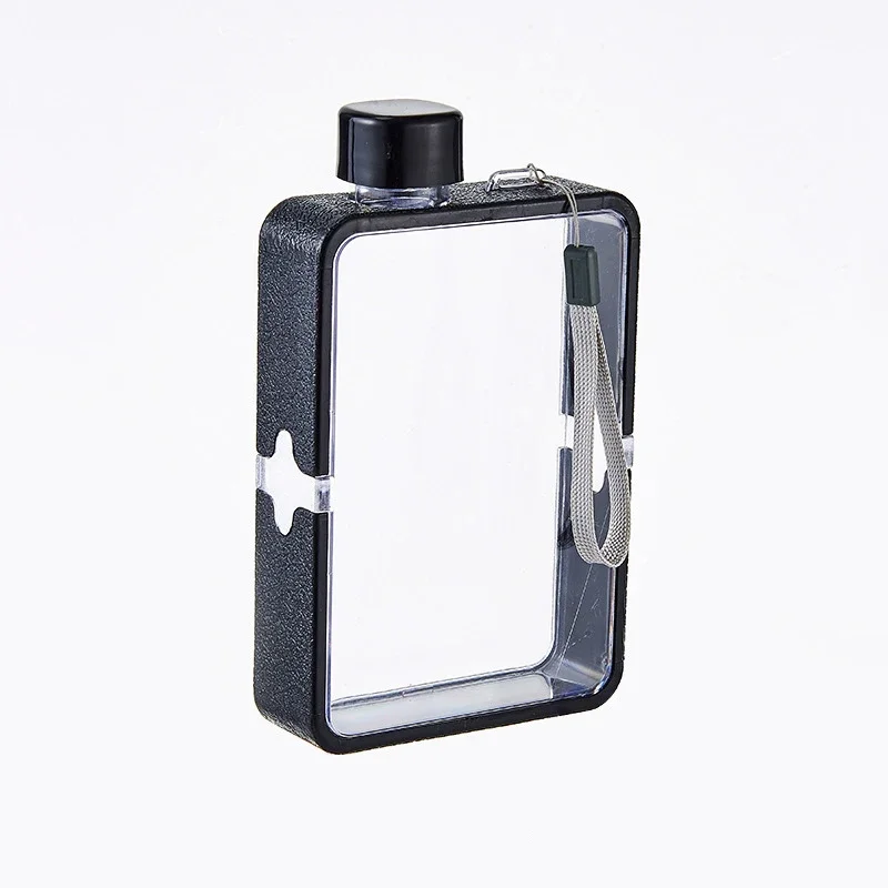 380ML Sports Water Bottle Portable Travel Flat Square Water Cup A5 Size Outdoor Fitness Transparent Kettle for Sports water bottle,sports water bottle,sports bottle