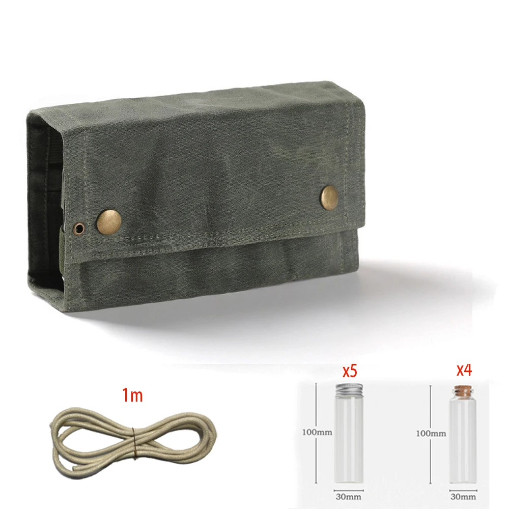 Outdoor Camping Spice Bottle Bag Set Portable Camping Picnic Seasoning Bottle Storage Bag Condiment Jar Seasoning Bottle Holder