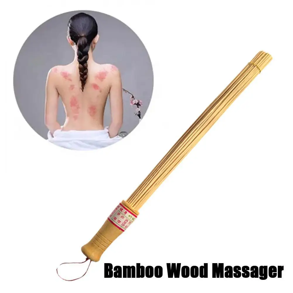 Natural Bamboo Wood Massager Relaxation Hammer Stick Relieve Muscle Fatigue Fitness Pat Environmental Body Health Care Tools