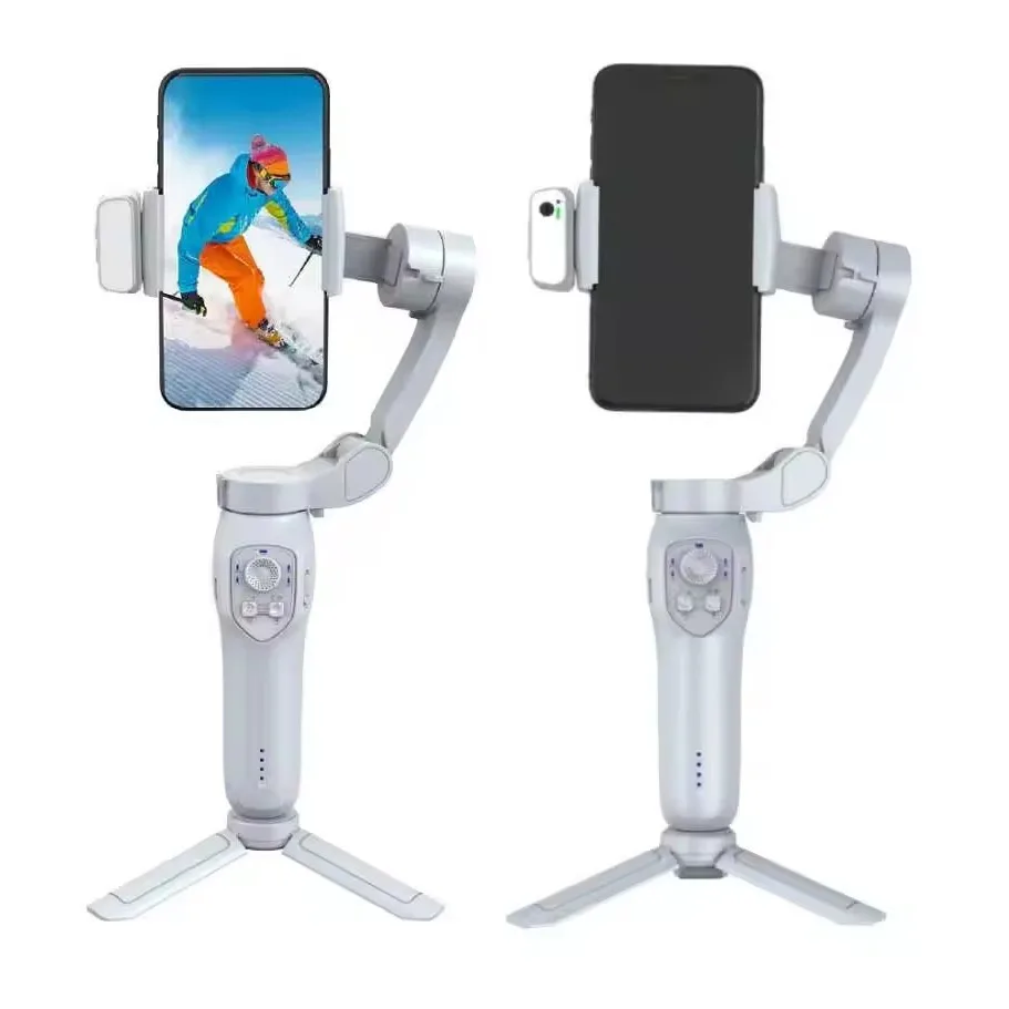L7C PRO 3-Axis Gimbal Handheld Stabilizer for Cellphone with Fill Light Face Tracking for Android iPhone Anti Shake Video Record