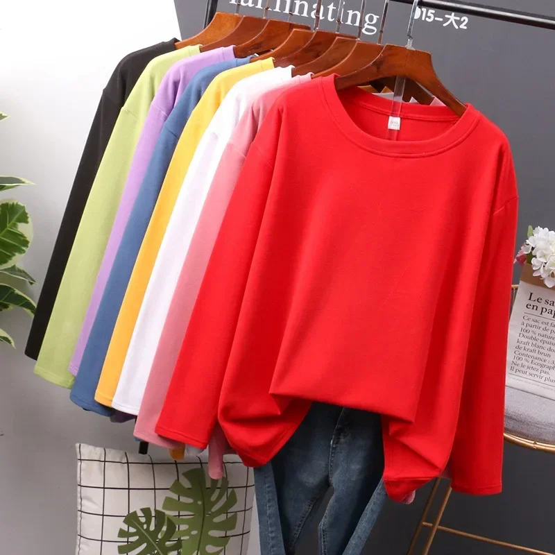 

New style jacket round collar loose cotton long sleeve t-shirt gray22