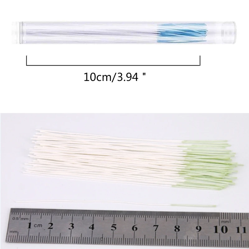 피부 친화적인 귀 구멍 클리너 종이 치실 귀걸이 피어싱 청소 라인 360개 4XBF