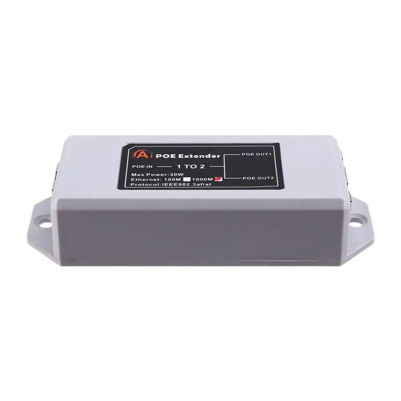 AB97-Professional 1000Mbps 2포트 기가비트 POE 익스텐더, IP 카메라, NVR, AP 커버리지 최대 100M 확장 - IEEE 802.3Af/A