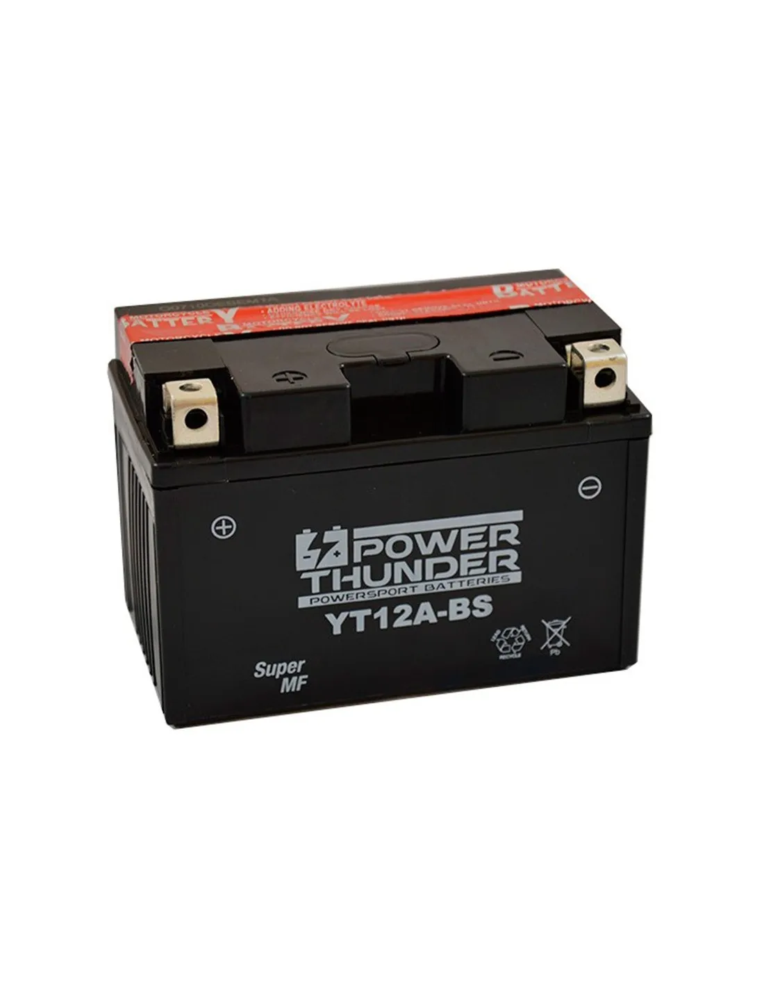 Potenza Della Batteria Thunder Yt12A-Bs Power Thunder