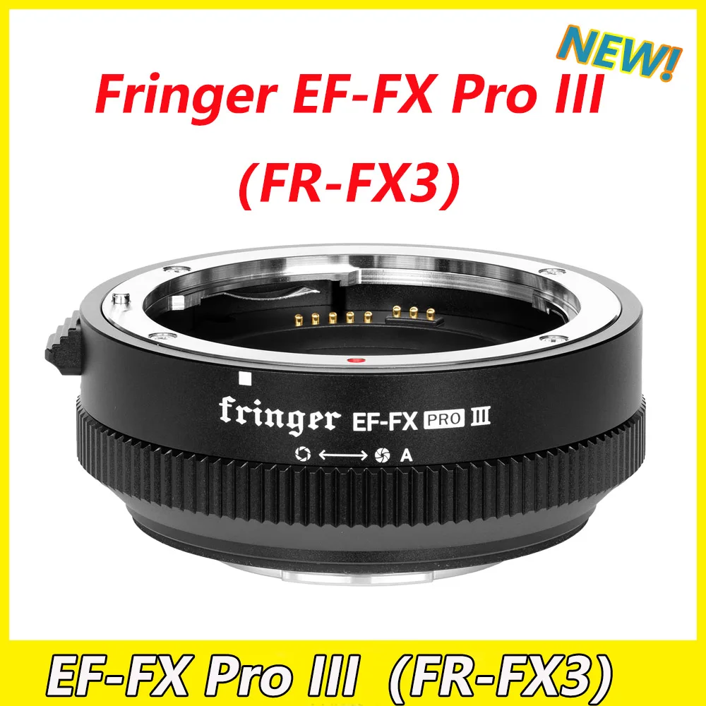 Adattatore Per Obiettivo Fringer Ef-Fx Pro Iii Per Obiettivo Canon Ef A Fujifilm Adattatore Per Messa A Fuoco Automatica Compatibile Fujifilm X-H X-T 