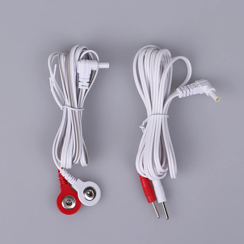 Replacement jack DC head electrode TENS unit lead wires connector cables 1.5/1.8M 2.35mm