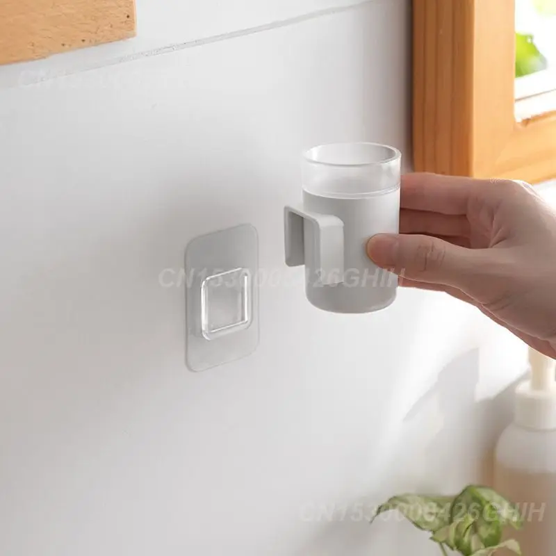 Space Saving Toothbrush Holder Easy To Install Wide Application Abs Toothbrush Holder Wall-mounted
