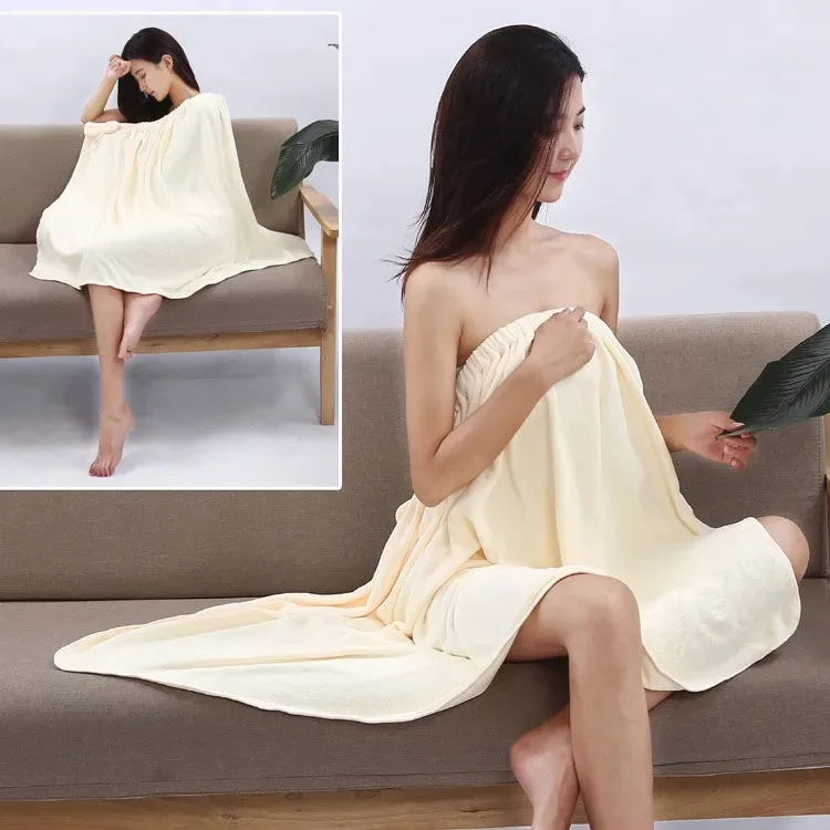 Description Picture 5 of itemFemale Soft Bath Towel Microfiber Bathrobe Woman Shower for Adults for Home Textiles Bath and Sauna Towels Bathroom Quick Drying