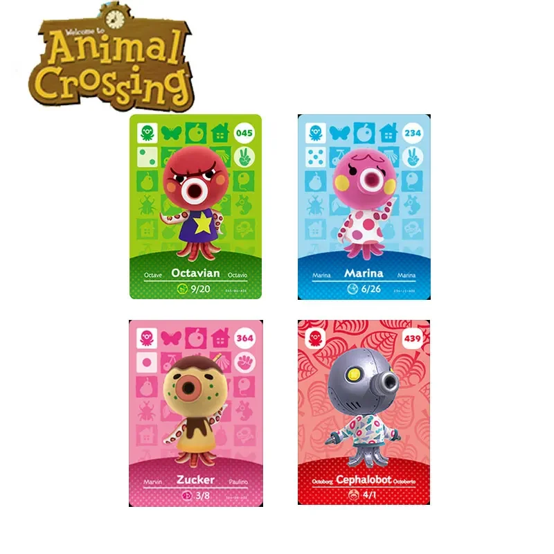 

New [octopus] Animal Crossing Game Card New Horizons Anime Characters Compatible with Switch / Lite / Wii U and New 3DS