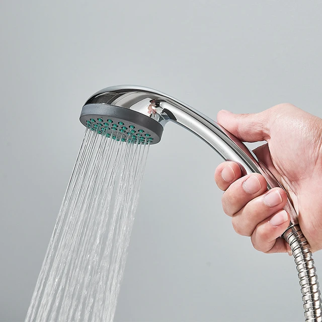 ก๊อกผสมอ่างอาบน้ำโครเมียมพร้อมฝักบัว ก๊อกอ่างอาบน้ำแบบยาว ก๊อกผสมอ่างอาบน้ำแบบสองมือจับ วาล์วผสมฝักบัวอ่างอาบน้ำ ก๊อกน้ำห้องน้ำในครัวเรือน 4