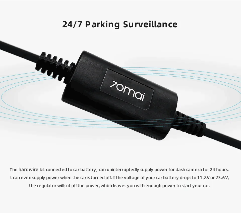 70mai Dash Cam A510ドライブレコーダー / 駐車監視ケーブル Amazon.co.jp: 70mai Hardwire Kit UP02 駐車監視オプション
