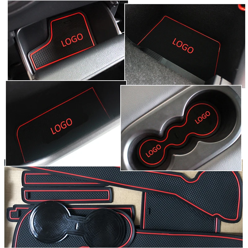 Rubber Mat for Honda CRV CR-V CR V 2007~2011 2012 2013 2014 2015 2016 2017 2018 2019 Anti-slip Gate Slot Car Sticker Accessories
