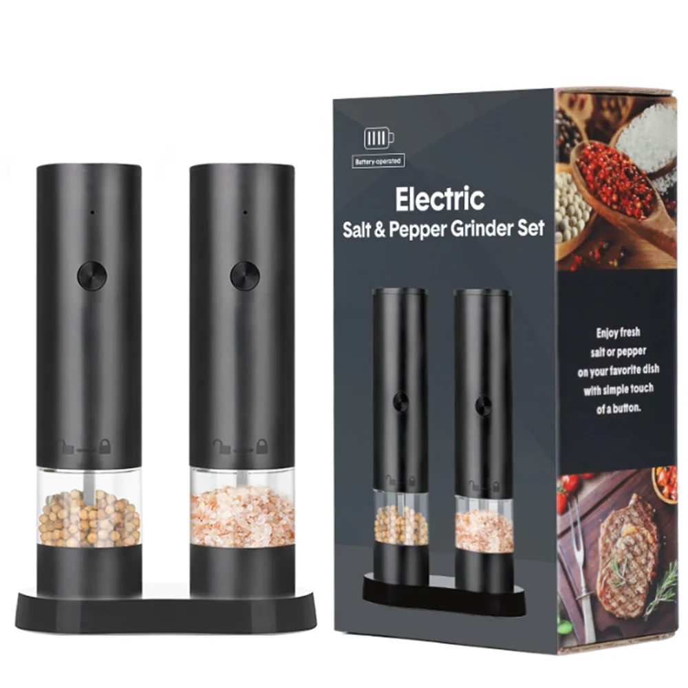 USB Rechargeable Electric Salt Pepper Grinder Adjustable Roughness Freshly Ground Pepper Powder Grinder kitchen Tool