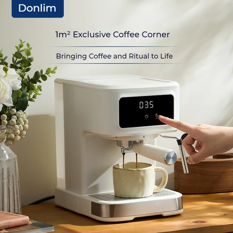 Espresso Machine 220v 15Bar Home Use Touch Screen Semi-automatic Coffee Machine