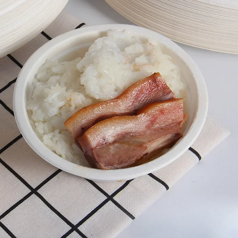 50/100PCS Disposable Paper Bowls Biodegradable Salad Dessert Bowls Suitable for Gatherings Holidays Outdoor Activities