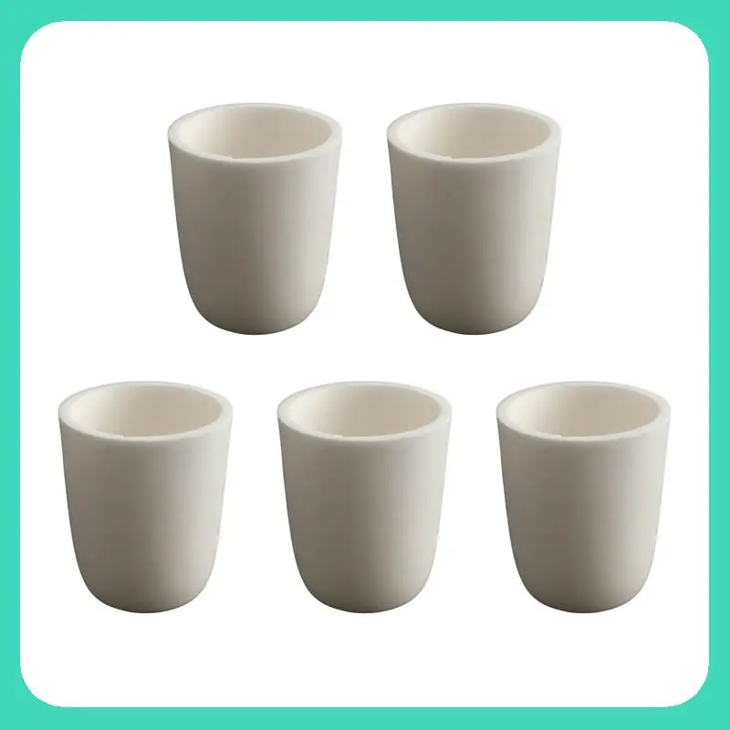 A54Z 5X 30Ml Alu 99% Conical Corundum Crucible Melting Furnace Crucible Metal Casting OVP 32 X 38 X 45 25Mm