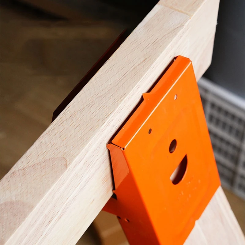 Especial 4X Woodworking Table Mobile Bracket Fixing Clip Saw Horse Clips Carpentry Furniture Reinforcement Clamp