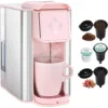 Coffee Maker 3-in-1 Single Serve Coffee Machine,Ground Coffee, 6 to 10 Ounce Cup, Removable 50 Oz Water Reservoir, 120V 1150W 1