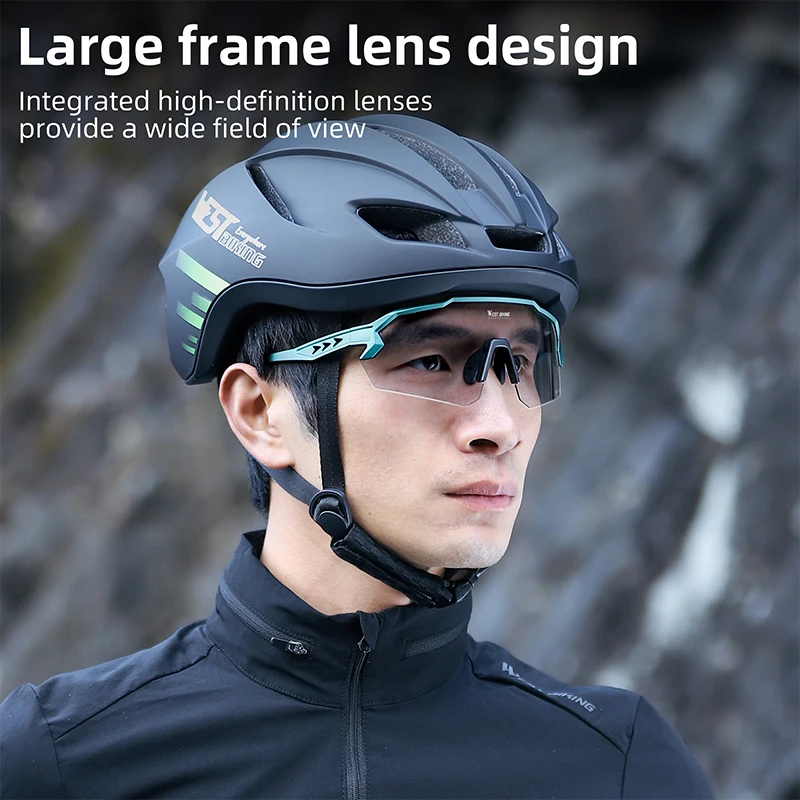 WEST BIKING Anti-fog Photochromic Glasses Ultralight TR-90 Frame UV400 Protection Men Women Cycling Sunglasses With Myopia Frame