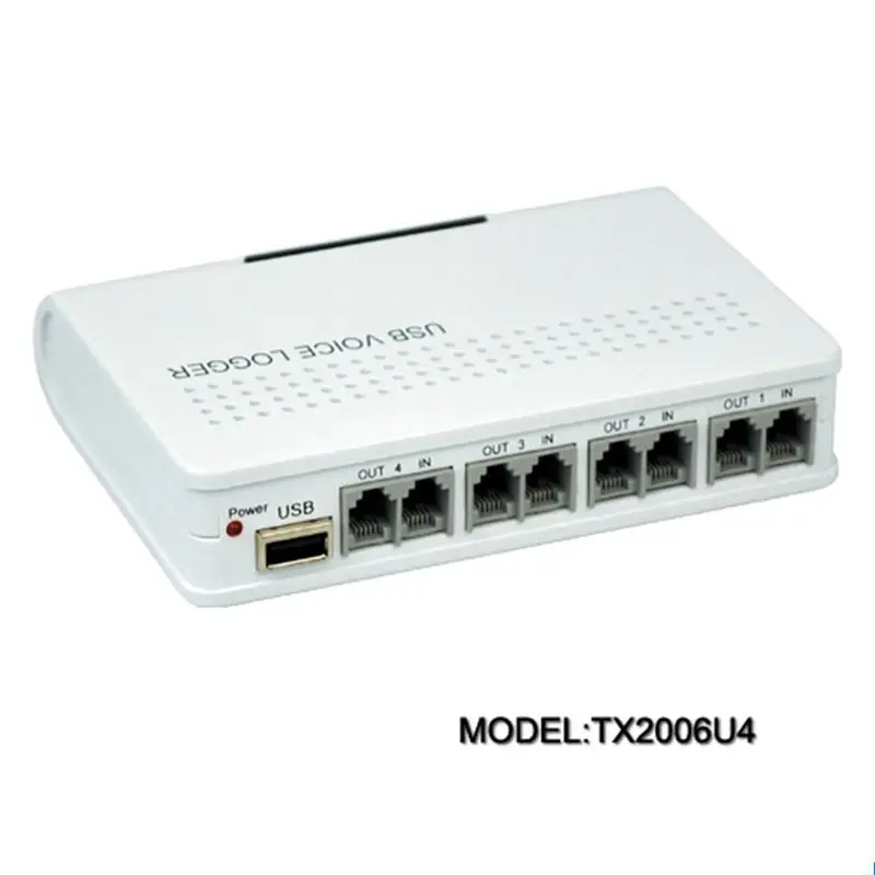 

Система записи телефонных звонков TX2006U4, записывающее оборудование, USB-устройство записи, корпоративный бизнес-вызов, управление записью телефона