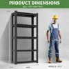 Garage Shelves, Heavy Duty, 2500Lbs 5 Tier Adjustable Garage Storage Shelves Suitable for Warehouse, Basement, Workshop, Kitchen 2