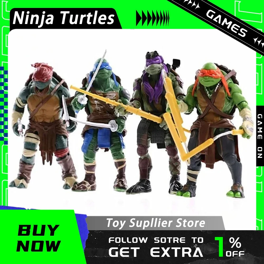 

4 шт., фигурки черепашек-ниндзя, 12 см