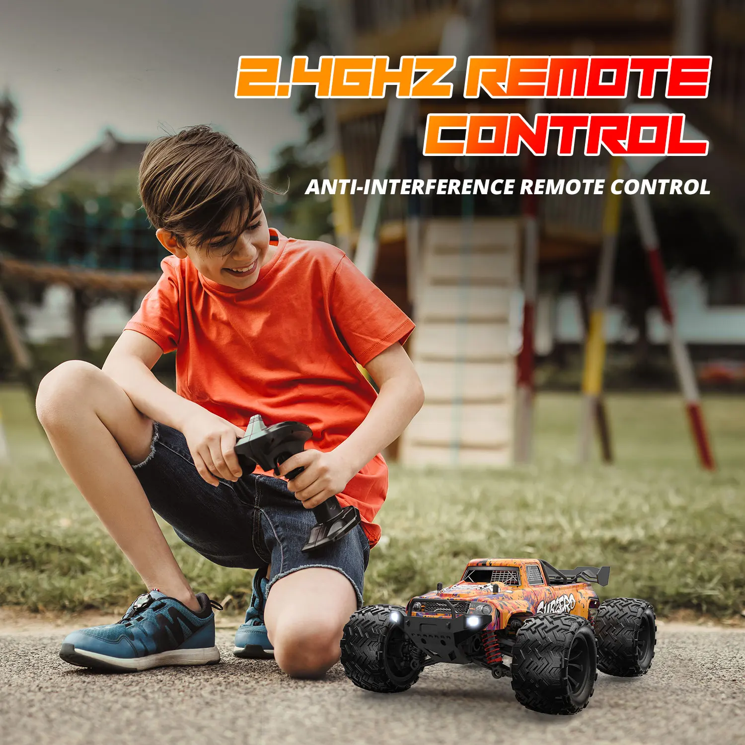 9500E 1:16 40KM/H Dual Motor 2.4G RC Drift Car 4WD Electric High Speed Racing Remote Control Off Road Car Toys for Kids Gift 4