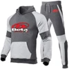 2024 Beta Racing Motocross Motorcycle New Autumn Men Comfortable Casual Joggers Hooded Sportswear Jackets Tricolor Splice Sets 5
