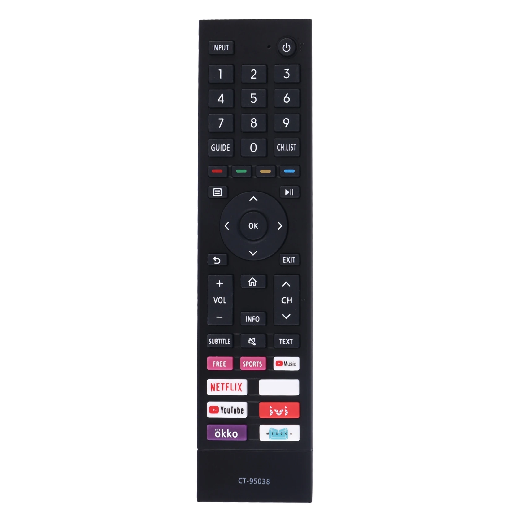 

Replacement Remote Control CT-95038 for Toshiba TV Remote Control