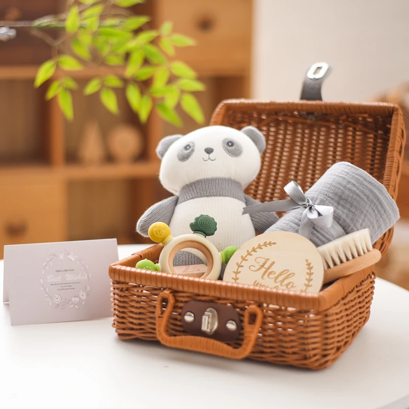 BaBy Accessories Photography Props Newborn Keepsakes Memories Milestone Cards Monthly Blanket Babies Photos Baby Birth Gift Set - 3